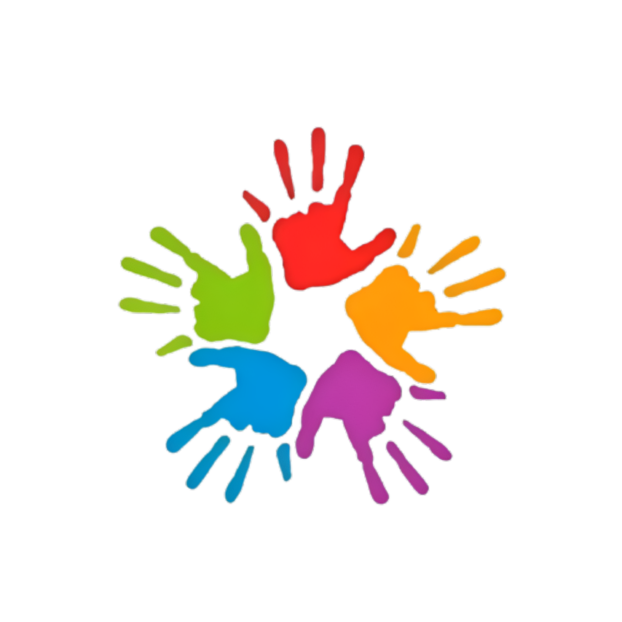 Mãos unidas em círculo